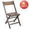 Flash Furniture Slatted Wood Folding Special Event Chair - Antique Black, PK4 4-WFC-SLAT-AB-GG - alternate 4